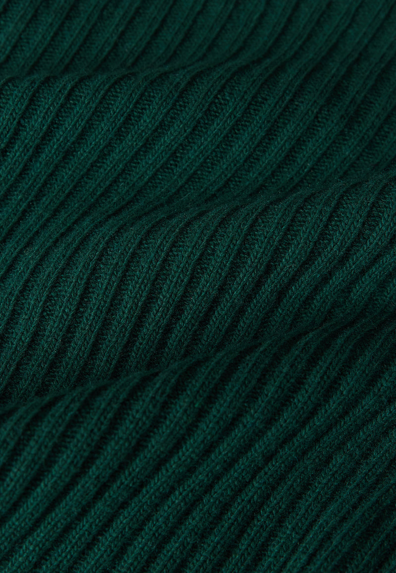 Givn Berlin Strickpullover GBCASSIA mit Rollgragen aus recyceltem Wollgemisch Sweater Bottle Green
