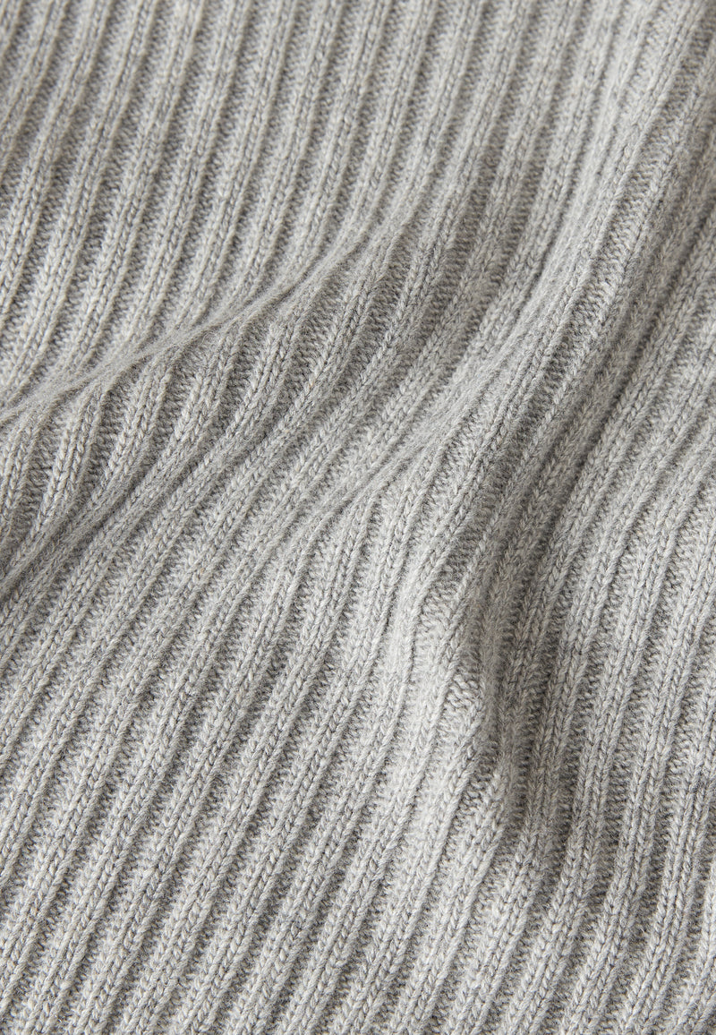 Givn Berlin Strickpullover GBCASSIA mit Rollgragen aus recyceltem Wollgemisch Sweater Mid Grey