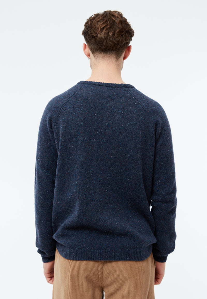 Givn Berlin Strickpullover GBCOOPER aus recyceltem Wollgemisch Sweater Dark Blue