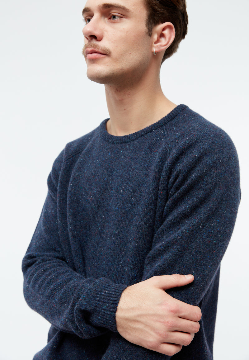 Givn Berlin Strickpullover GBCOOPER aus recyceltem Wollgemisch Sweater Dark Blue