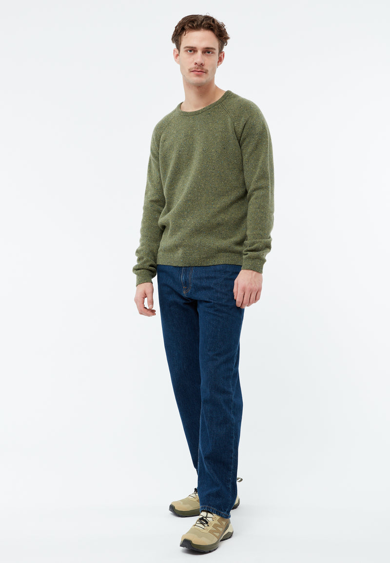 Givn Berlin Strickpullover GBCOOPER aus recyceltem Wollgemisch Sweater Khaki