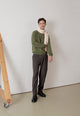 Givn Berlin Strickpullover GBCOOPER aus recyceltem Wollgemisch Sweater Khaki