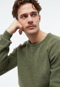 Givn Berlin Strickpullover GBCOOPER aus recyceltem Wollgemisch Sweater Khaki
