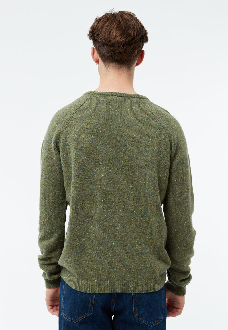 Givn Berlin Strickpullover GBCOOPER aus recyceltem Wollgemisch Sweater Khaki