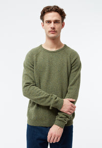 Givn Berlin Strickpullover GBCOOPER aus recyceltem Wollgemisch Sweater Khaki