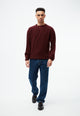 Givn Berlin Strickpullover GBCamillo aus Bio-Merinowolle Sweater Burgundy (Merino)