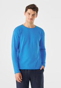 Givn Berlin Strickpullover GBDENIS aus Bio-Baumwolle Sweater French Blue