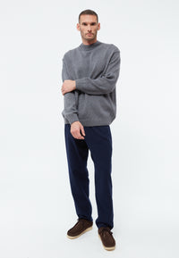 Givn Berlin Strickpullover GBIVAN aus recycelter Wolle Sweater Mid Grey