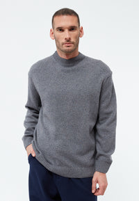 Givn Berlin Strickpullover GBIVAN aus recycelter Wolle Sweater Mid Grey