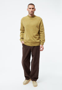 Givn Berlin Strickpullover GBIVAN aus recycelter Wolle Sweater Ocher Yellow