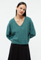 Givn Berlin Strickpullover GBLINNEA aus Bio-Baumwolle Sweater Graphite Green