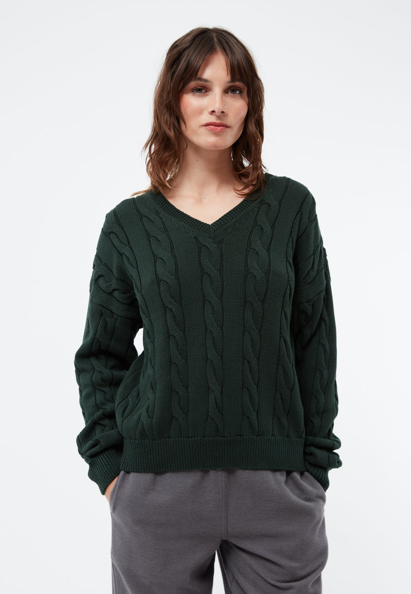 Knit Sweater Green Berlin Pullover SOYACONCEPT Biara Pullover
