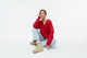 Givn Berlin Strickpullover GBRAMEA mit Zopfmuster aus Bio-Baumwolle Sweater Crimson
