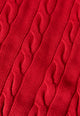 Givn Berlin Strickpullover GBRAMEA mit Zopfmuster aus Bio-Baumwolle Sweater Crimson