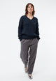 Givn Berlin Strickpullover GBRAMEA mit Zopfmuster aus Bio-Baumwolle Sweater Midnight Blue