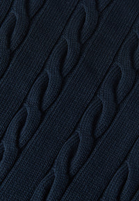 Givn Berlin Strickpullover GBRAMEA mit Zopfmuster aus Bio-Baumwolle Sweater Midnight Blue