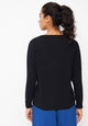 Givn Berlin Strickpullover LOUISA aus recycelter Wolle Sweater Black
