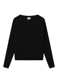 Givn Berlin Strickpullover LOUISA aus recycelter Wolle Sweater Black