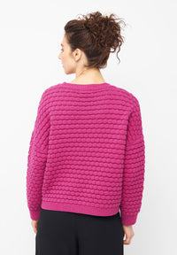 Givn Berlin Strickpullover NAEMI aus Bio-Baumwolle Sweater Berry Pink