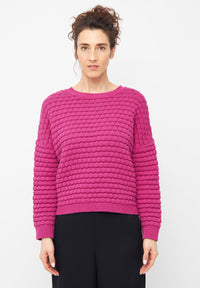 Givn Berlin Strickpullover NAEMI aus Bio-Baumwolle Sweater Berry Pink
