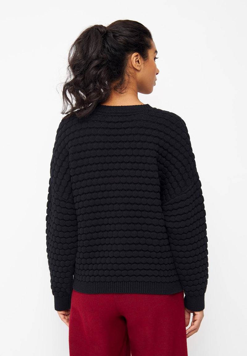 Givn Berlin Strickpullover NAEMI aus Bio-Baumwolle Sweater Black