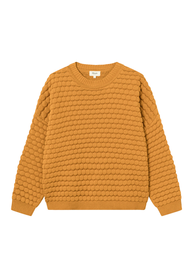 Givn Berlin Strickpullover NAEMI aus Bio-Baumwolle Sweater Golden Oak