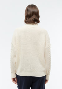 Givn Berlin Strickpullover ODESSA aus Bio-Wolle Sweater White (Wool)