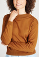 Givn Berlin Strickpullover SABRINA aus Bio-Baumwolle Sweater Rubber Brown