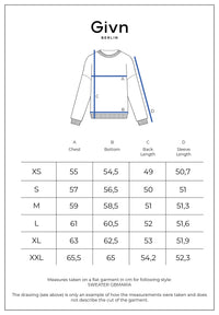 Givn Berlin Strickshirt GBMARIA aus Bio-Baumwolle Longsleeve Ice Water Blue (Jacquard)
