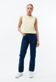 Givn Berlin Stricktop GBSHIRLEY cropped aus Bio-Baumwolle im Jacquard Muster Top Creamy Yellow (Jacquard)