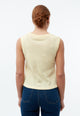 Givn Berlin Stricktop GBSHIRLEY cropped aus Bio-Baumwolle im Jacquard Muster Top Creamy Yellow (Jacquard)