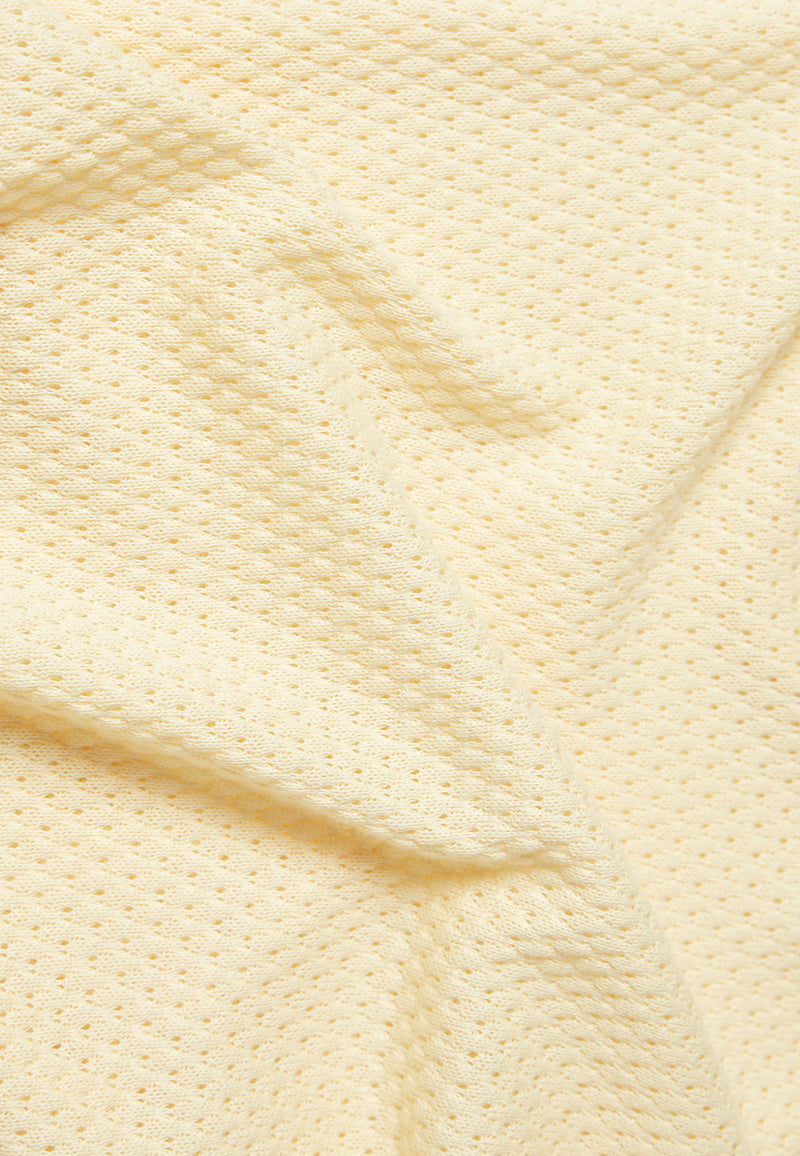 Givn Berlin Stricktop GBSHIRLEY cropped aus Bio-Baumwolle im Jacquard Muster Top Creamy Yellow (Jacquard)