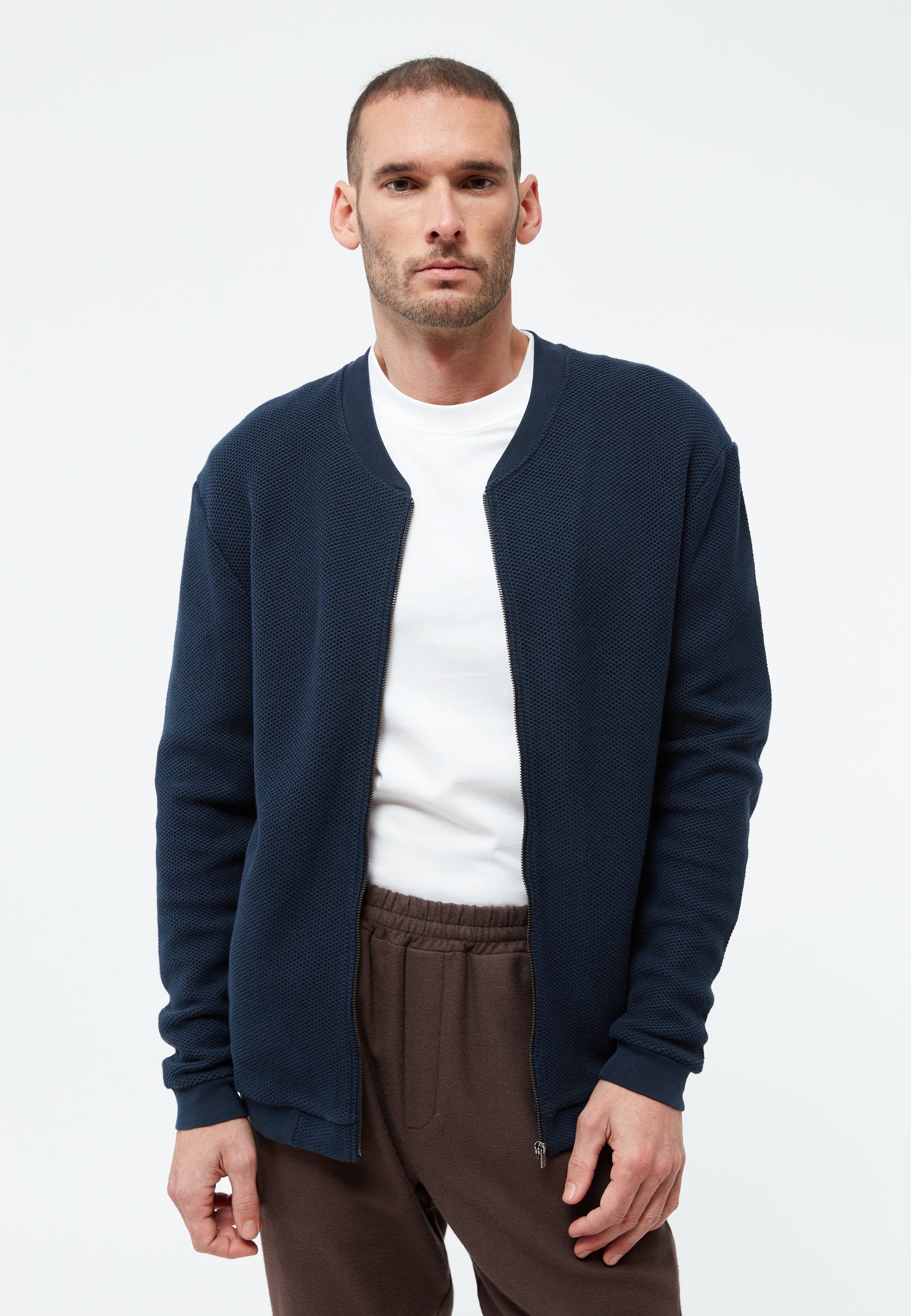 Givn Berlin Strukturierte Blousonjacke GBCARTER aus Bio-Baumwolle Jacket Dark Blue (Structure)