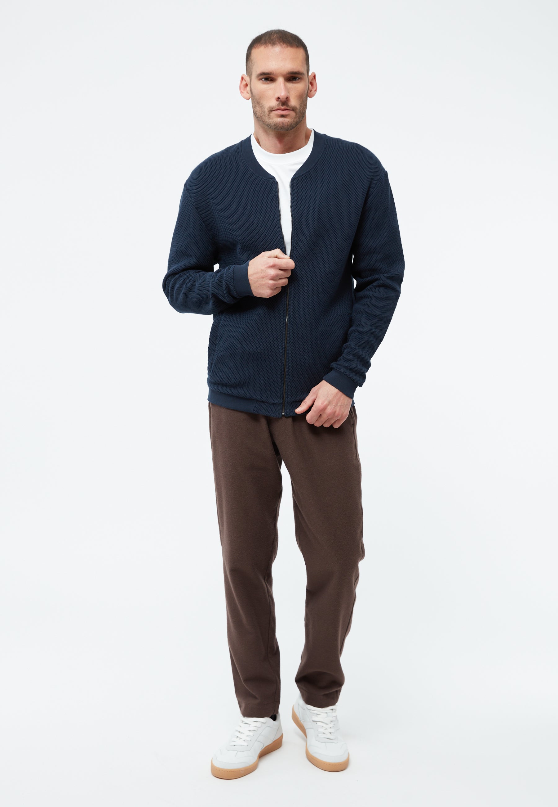 Givn Berlin Strukturierte Blousonjacke GBCARTER aus Bio-Baumwolle Jacket Dark Blue (Structure)