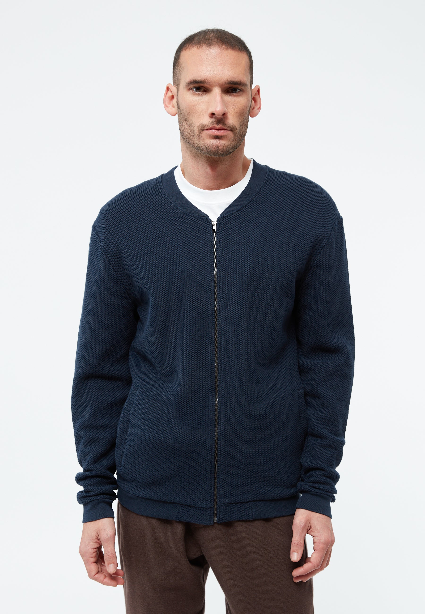 Givn Berlin Strukturierte Blousonjacke GBCARTER aus Bio-Baumwolle Jacket Dark Blue (Structure)