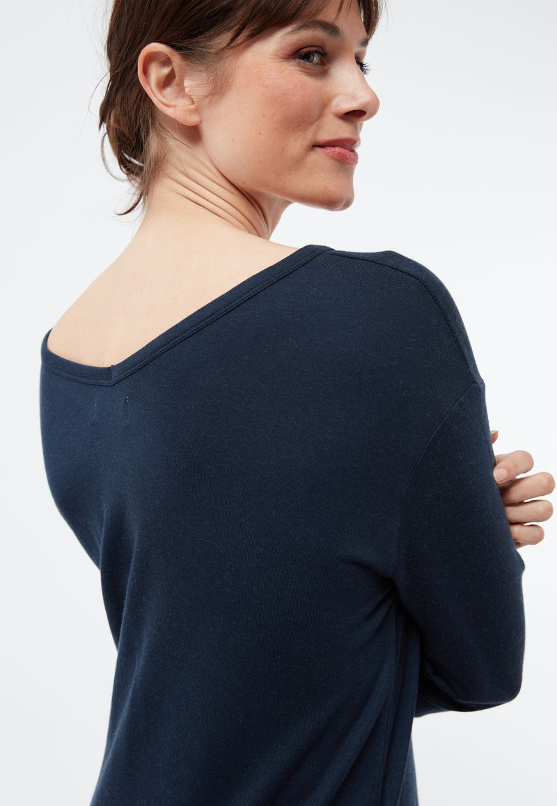 Givn Berlin Sweater DANIELLE aus TENCEL™ Modal  Sweater Midnight Blue