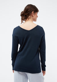 Givn Berlin Sweater DANIELLE aus TENCEL™ Modal  Sweater Midnight Blue