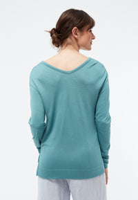 Givn Berlin Sweater DANIELLE aus TENCEL™ Modal  Sweater Petrol
