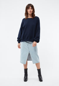Givn Berlin Sweater GBADA loose Fit aus recycelter Baumwolle Sweater Blue