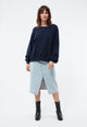 Givn Berlin Sweater GBADA loose Fit aus recycelter Baumwolle Sweater Blue