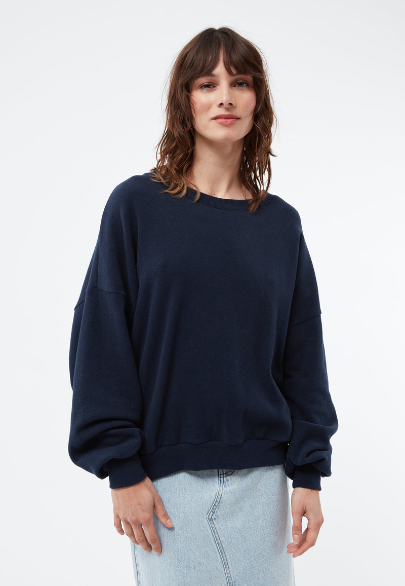 Givn Berlin Sweater GBADA loose Fit aus recycelter Baumwolle Sweater Blue