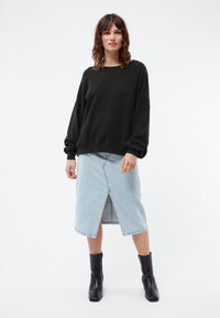 Givn Berlin Sweater GBADA loose Fit aus recycelter Baumwolle Sweater Dark Grey