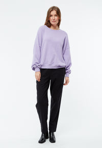 Givn Berlin Sweater GBADA loose Fit aus recycelter Baumwolle Sweater Light Amethyst