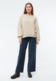 Givn Berlin Sweater GBADA loose Fit aus recycelter Baumwolle Sweater Light Beige