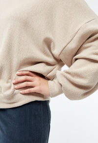 Givn Berlin Sweater GBADA loose Fit aus recycelter Baumwolle Sweater Light Beige