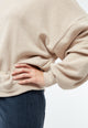 Givn Berlin Sweater GBADA loose Fit aus recycelter Baumwolle Sweater Light Beige