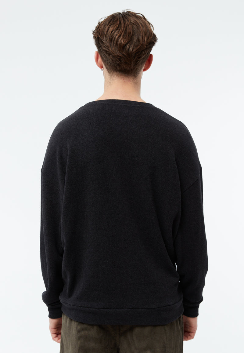 Givn Berlin Sweater GBANTHONY aus recycelter Baumwolle Sweater Dark Grey