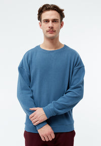 Givn Berlin Sweater GBANTHONY aus recycelter Baumwolle Sweater Distant Blue