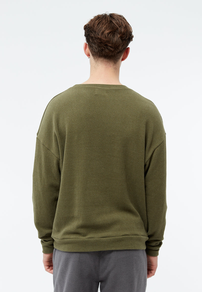 Givn Berlin Sweater GBANTHONY aus recycelter Baumwolle Sweater Khaki