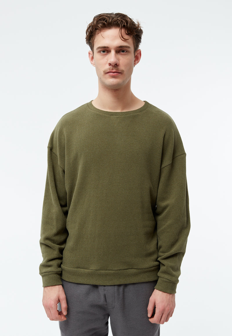 Givn Berlin Sweater GBANTHONY aus recycelter Baumwolle Sweater Khaki